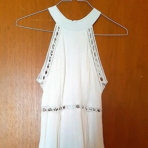 Charlotte Russe Halter Neck White Romper